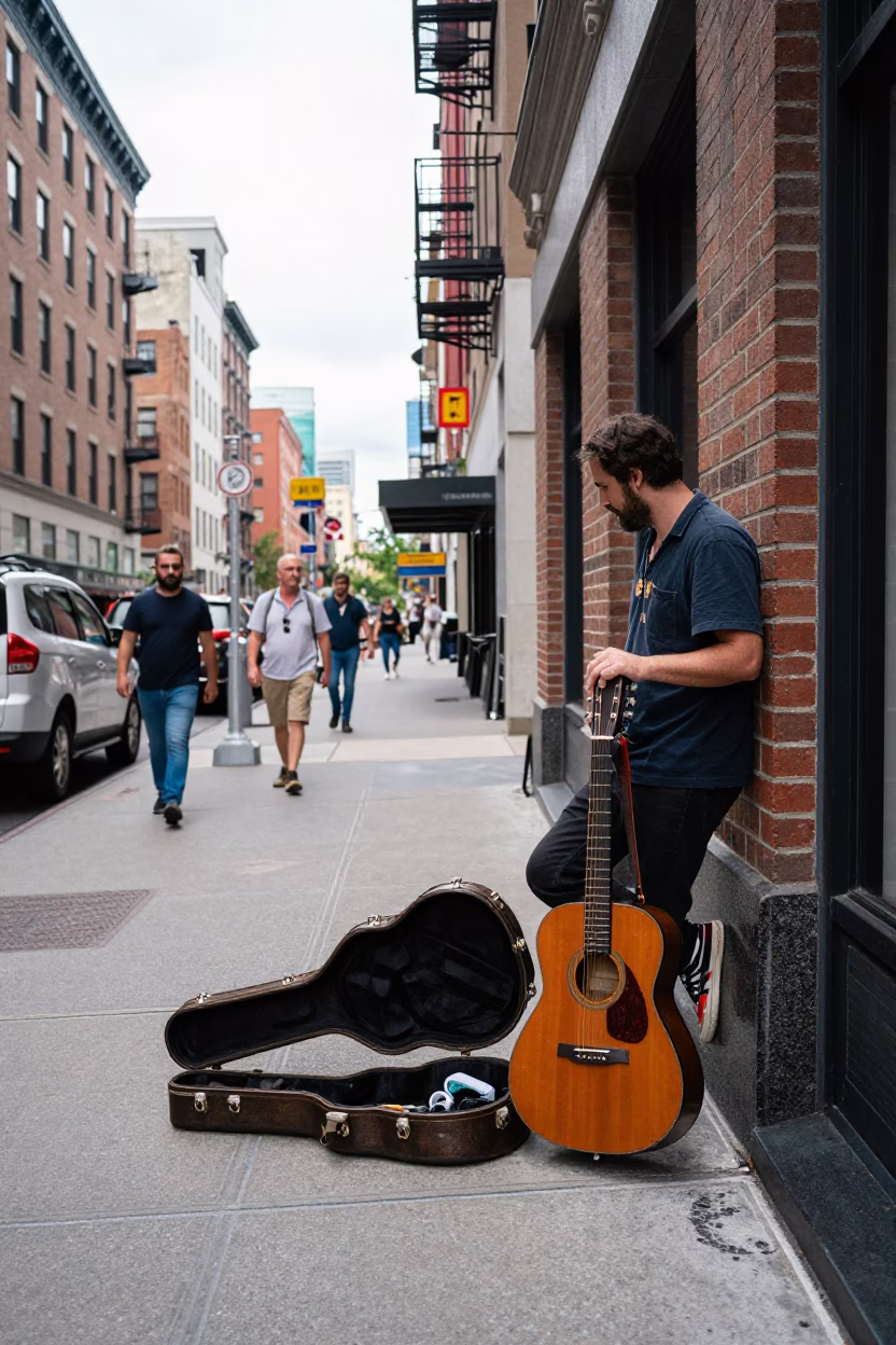 Scene City in New York at Midday Light in in New York, New York, United States