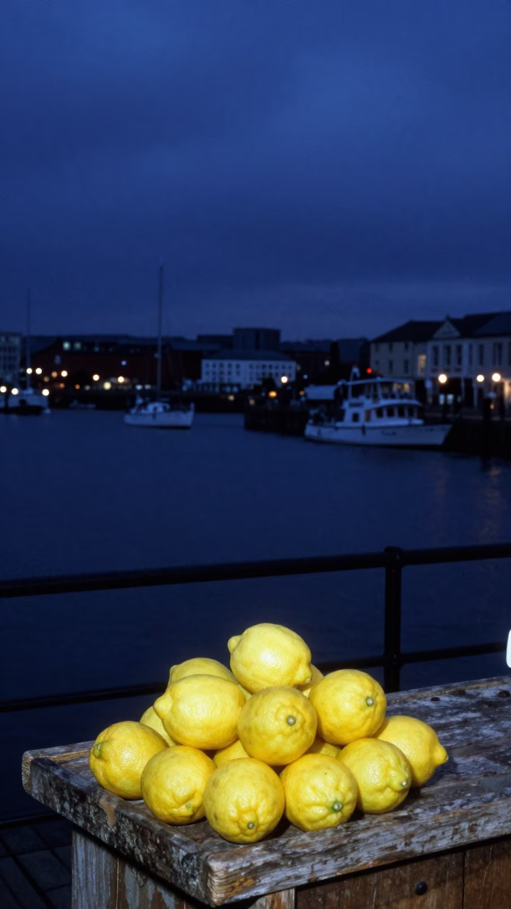 Scene Harbour in Bristol at Twilight in in Bristol, United Kingdom