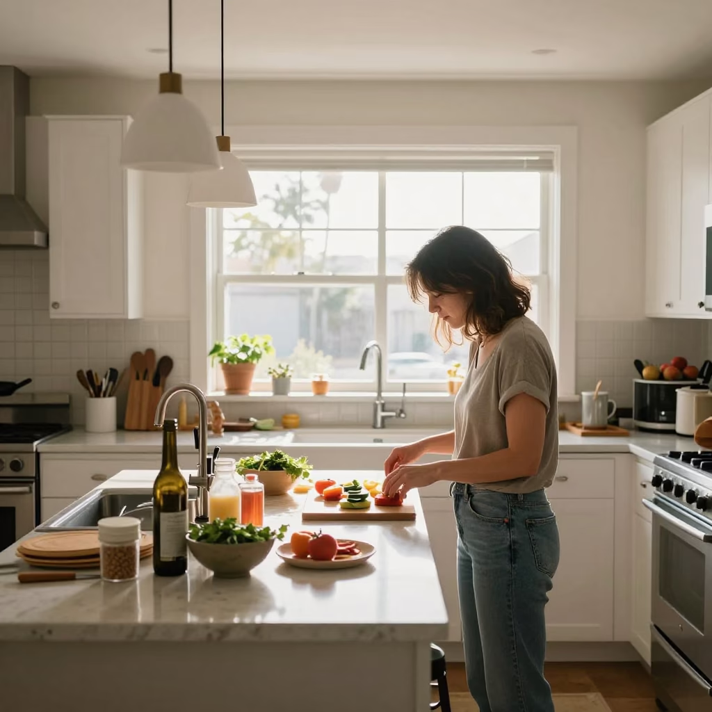 Scene Home at Bright Midmorning Light in Los Angeles in in Los Angeles, California, United States
