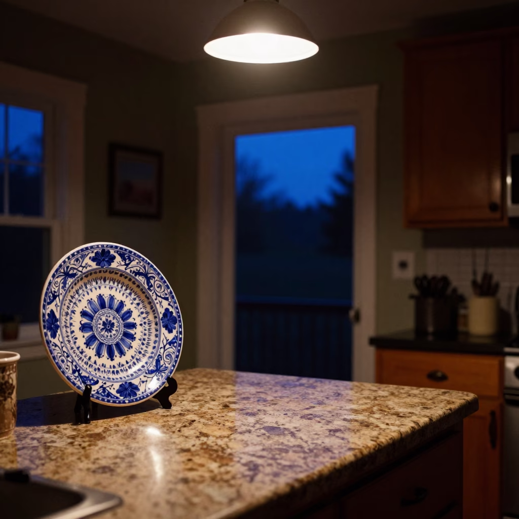Scene Kitchen in Portland at The Predawn Darkness Light in in Portland, Oregon, United States