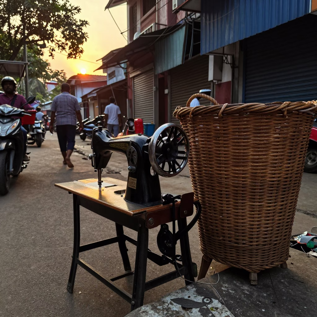Scene Light in Kolkata at Golden Hour in in Kolkata, India