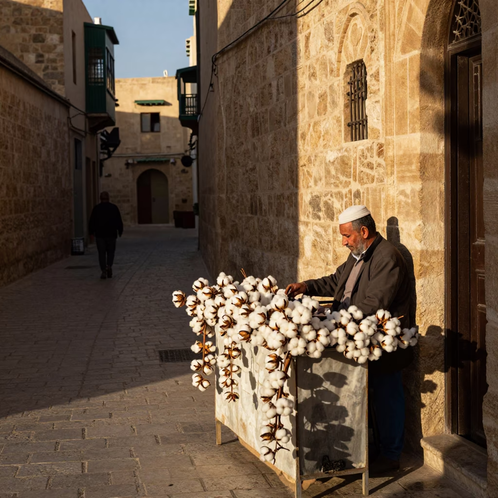 Scene Medina in Tunis at The Late Afternoon Light in in Tunis, Tunisia