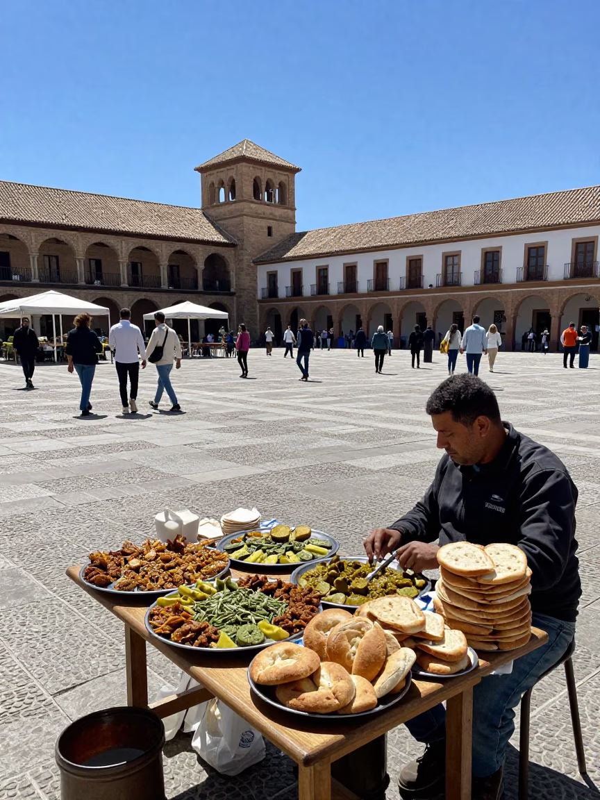 Scene Midday at Midday Light in Granada in in Granada, Spain