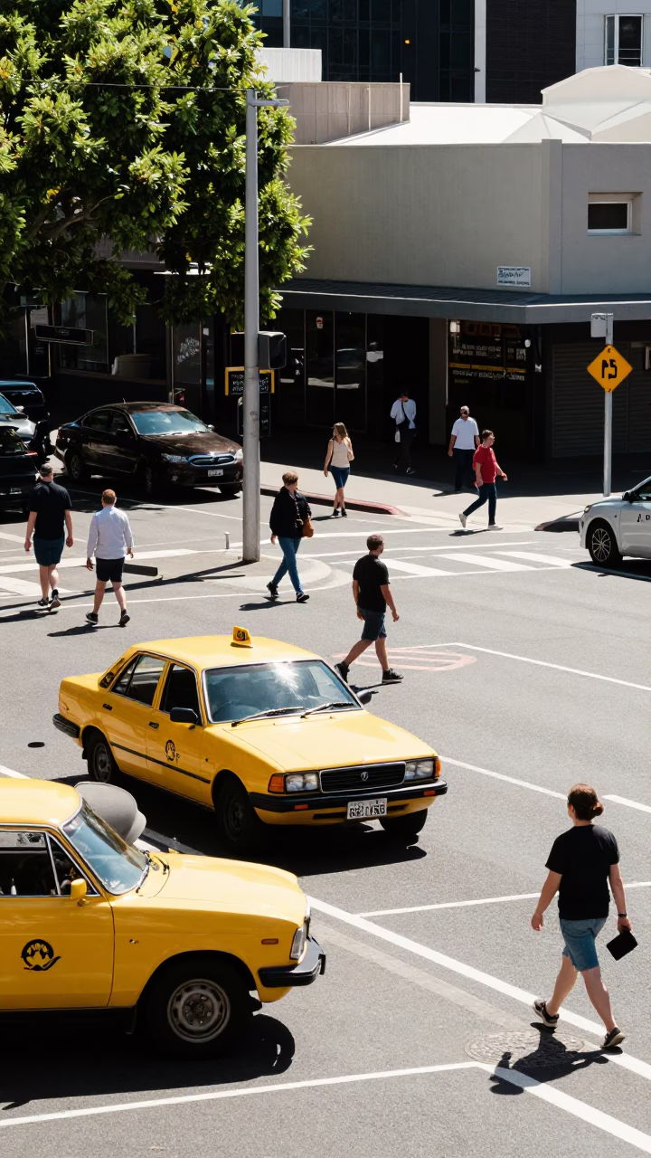 Scene Midday at Midday Light in Perth in in Perth, Western Australia, Australia