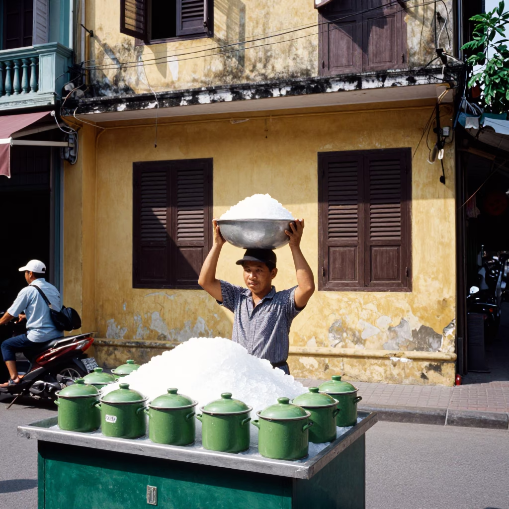 Scene Midday in Hanoi at Midday Light in in Hanoi, Vietnam