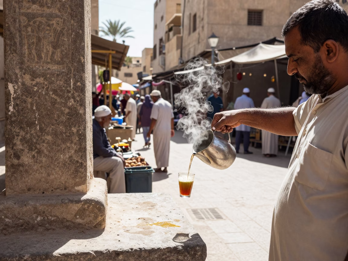 Scene Midday in Luxor at Midday Light in in Luxor, Egypt