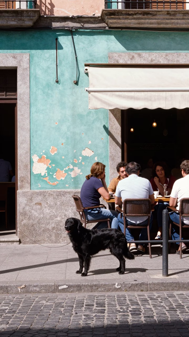 Scene Midday in Madrid at Midday Light in in Madrid, Spain