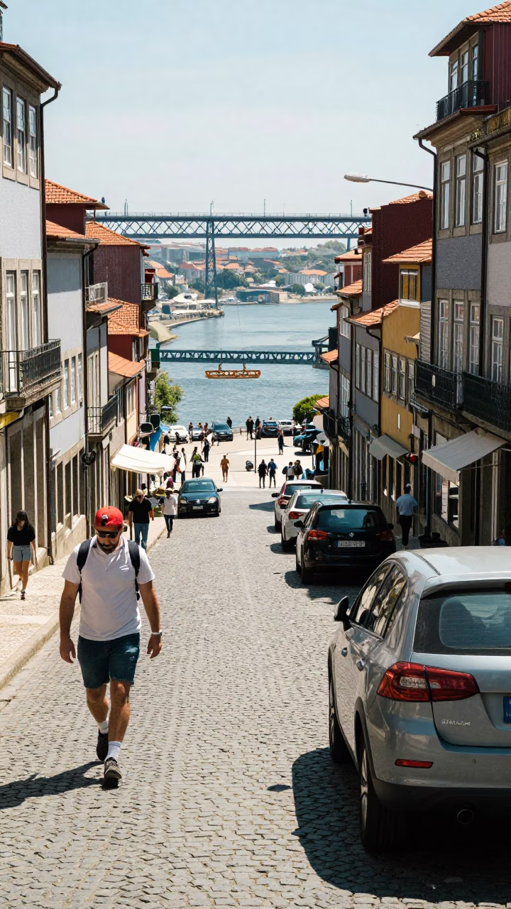 Scene Midday in Porto at Midday Light in in Porto, Portugal
