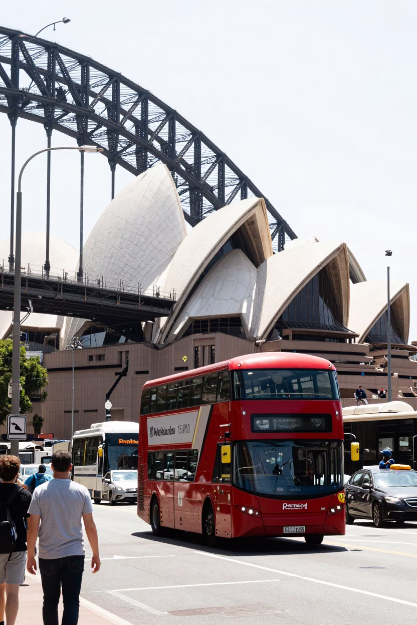 Scene Midday in Sydney at Midday Light in in Sydney, New South Wales, Australia