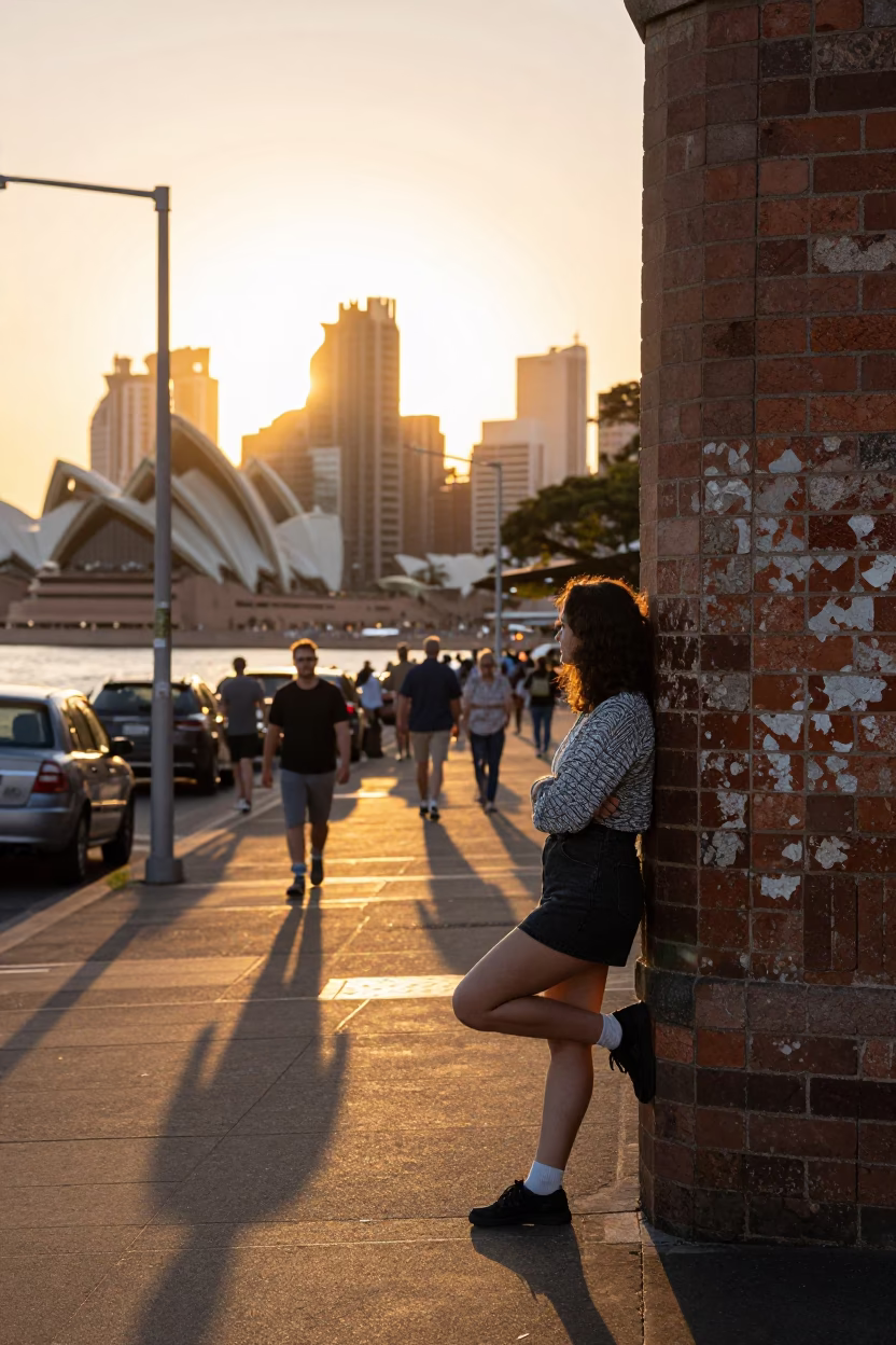 Scene NSW in Sydney at Golden Hour in in Sydney, New South Wales, Australia