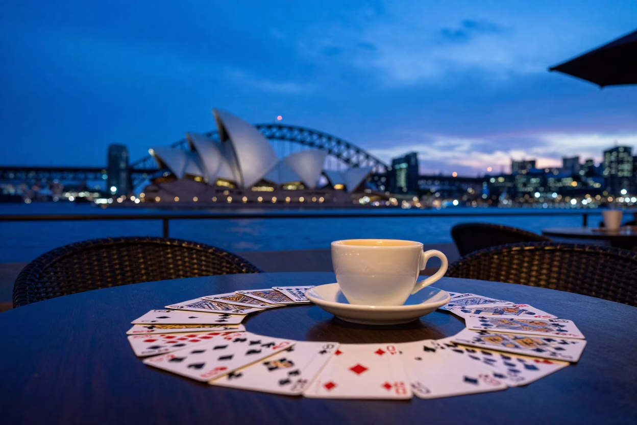 Scene NSW in Sydney at Indigo Twilight After Sunset in in Sydney, New South Wales, Australia