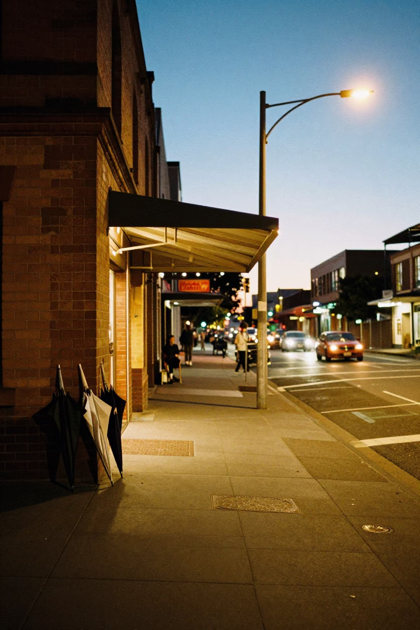 Scene NSW in Sydney at Twilight in in Sydney, New South Wales, Australia