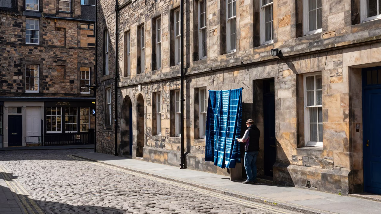 Scene Scotland in Edinburgh at Midday Light in in Edinburgh, United Kingdom