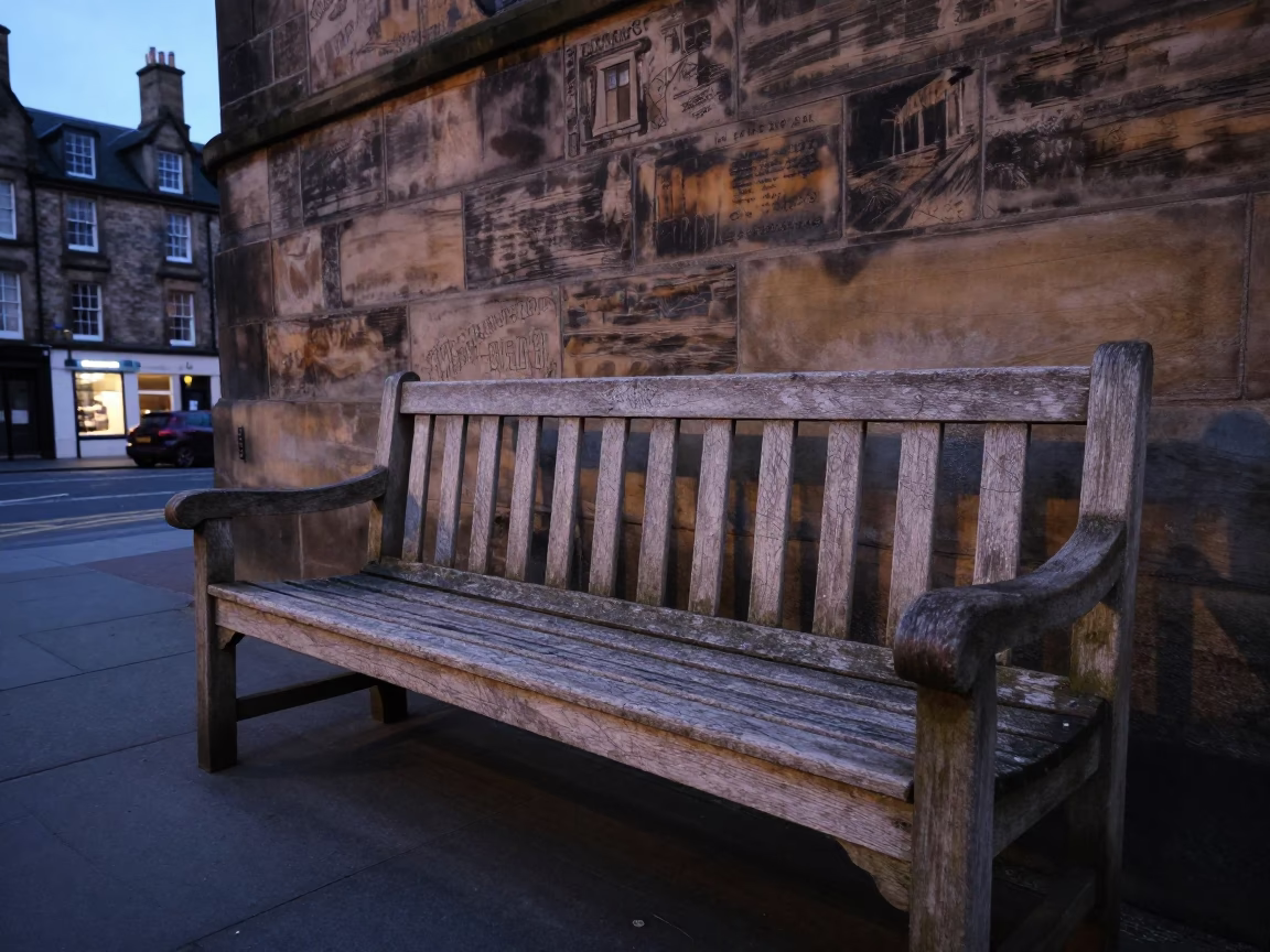 Scene Scotland in Edinburgh at The Early Evening Light in in Edinburgh, United Kingdom