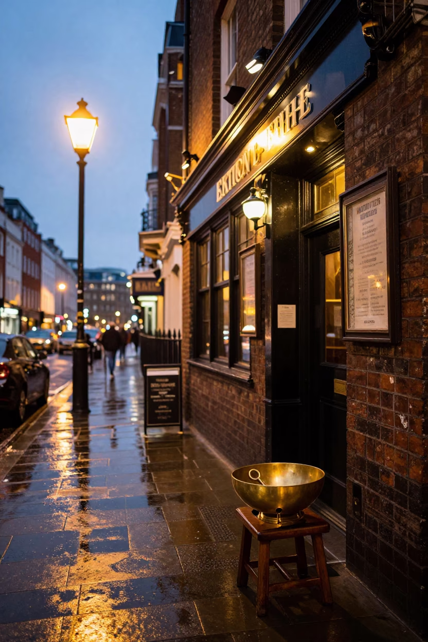 Scene UK at As City Lights Begin To Glow in London in in London, United Kingdom