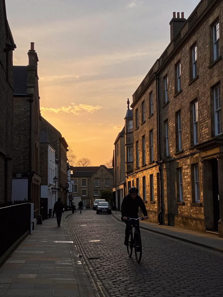 Scene UK in Bristol at As The Sun Drops Toward The Horizon in in Bristol, United Kingdom