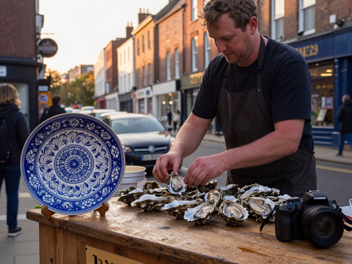 Scene UK in Bristol at Golden Hour in in Bristol, United Kingdom