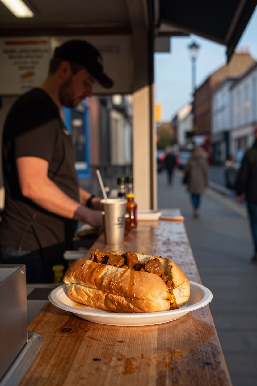 Scene UK in Bristol at Honeyed Evening Light in in Bristol, United Kingdom