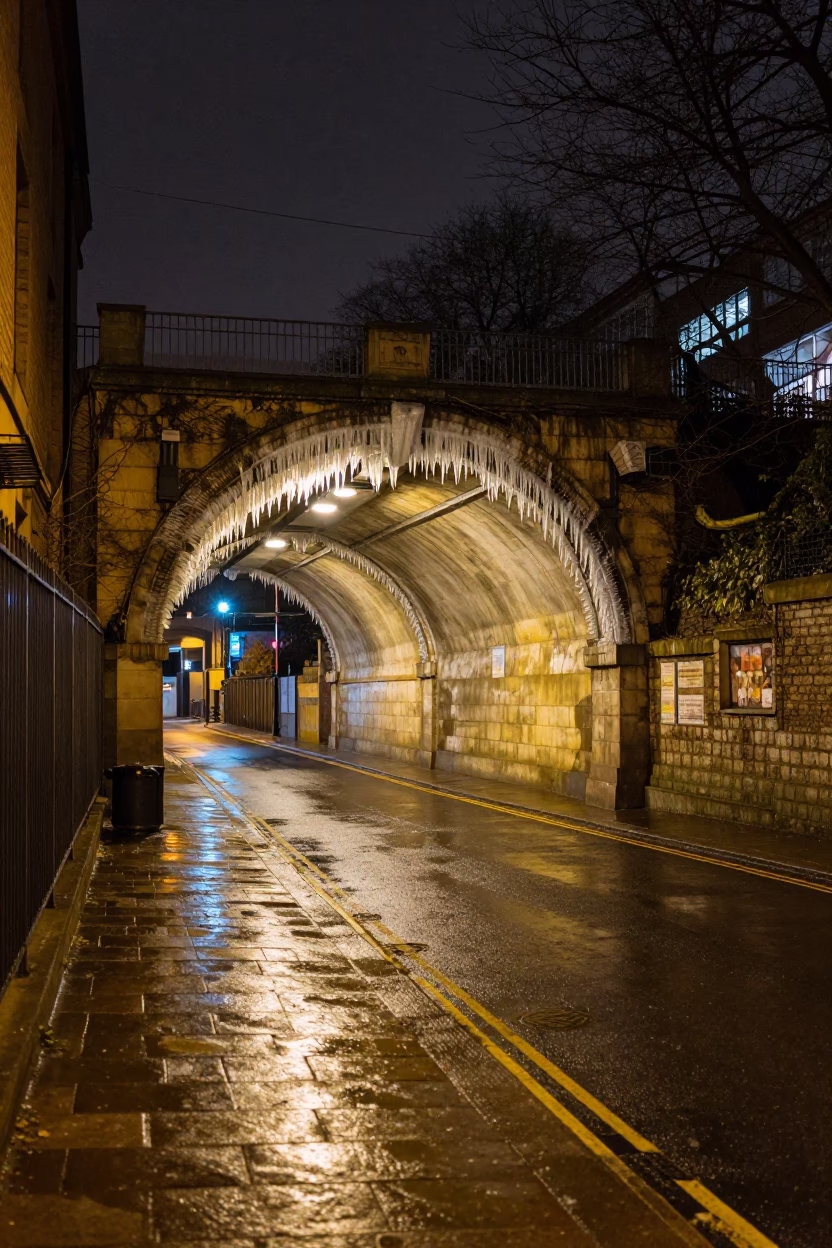 Scene UK in Bristol at Late At Night Light in in Bristol, United Kingdom