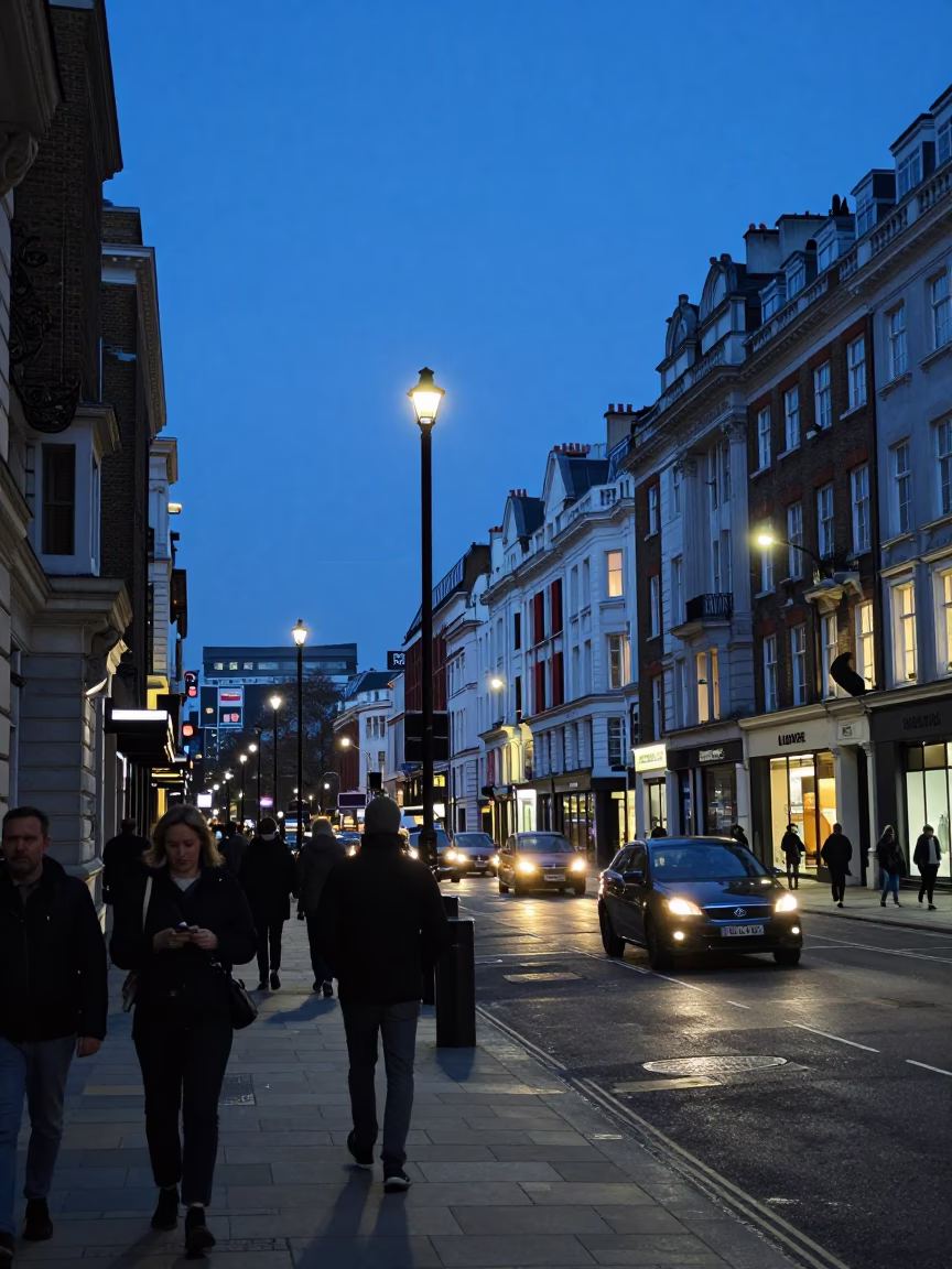 Scene UK in London at The Last Blue Light Of Evening in in London, United Kingdom