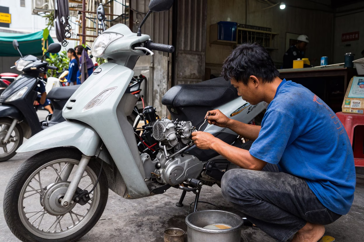 Scooter Engine in Ho Chi Minh City in in Ho Chi Minh City, Vietnam