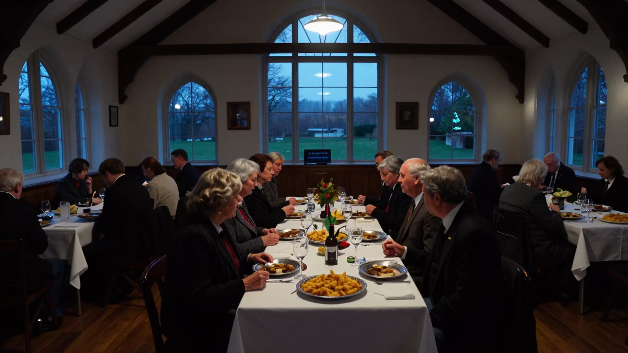 Scottish Burns Night Supper in Indian Prayer Hall in in a prayer hall in Mira-Bhayandar