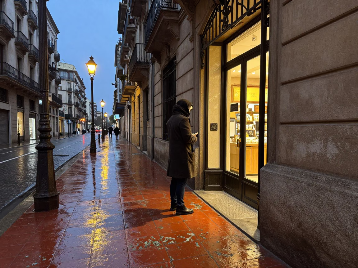 Scraper Interaction in Barcelona in in Barcelona, Spain