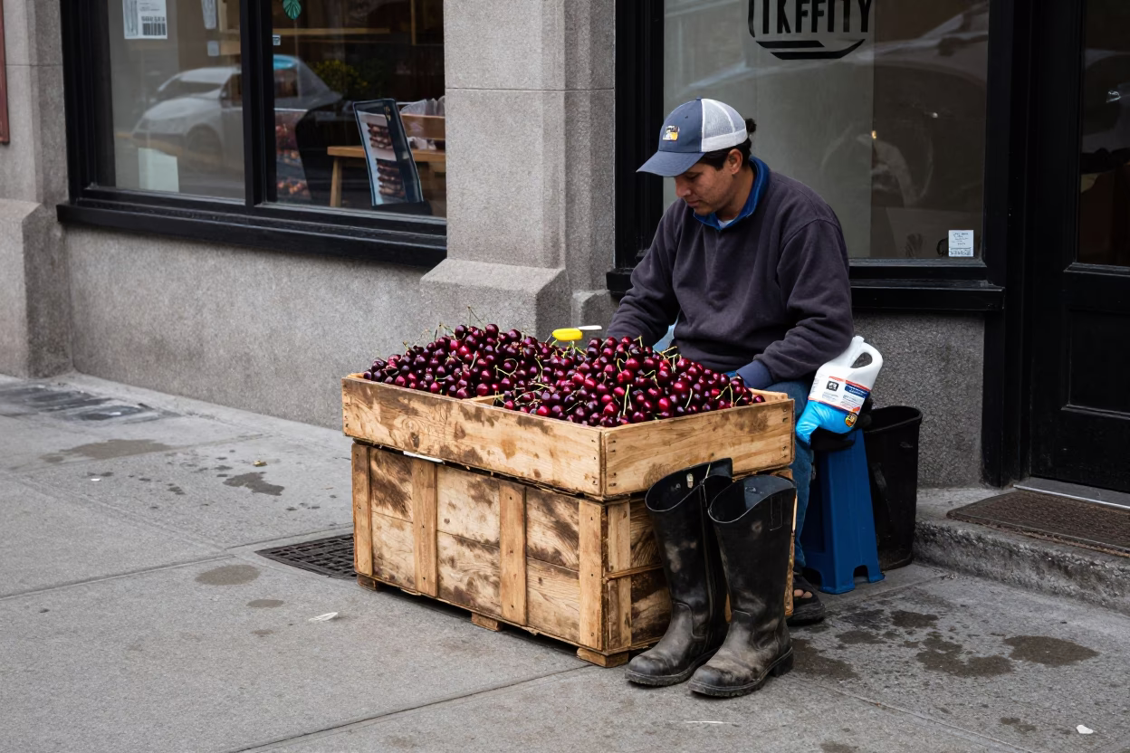 Scraper Sidewalk in Montreal in in Montreal, Quebec, Canada