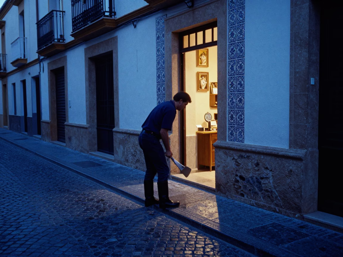 Scraping Boots in Valencia in in Valencia, Spain