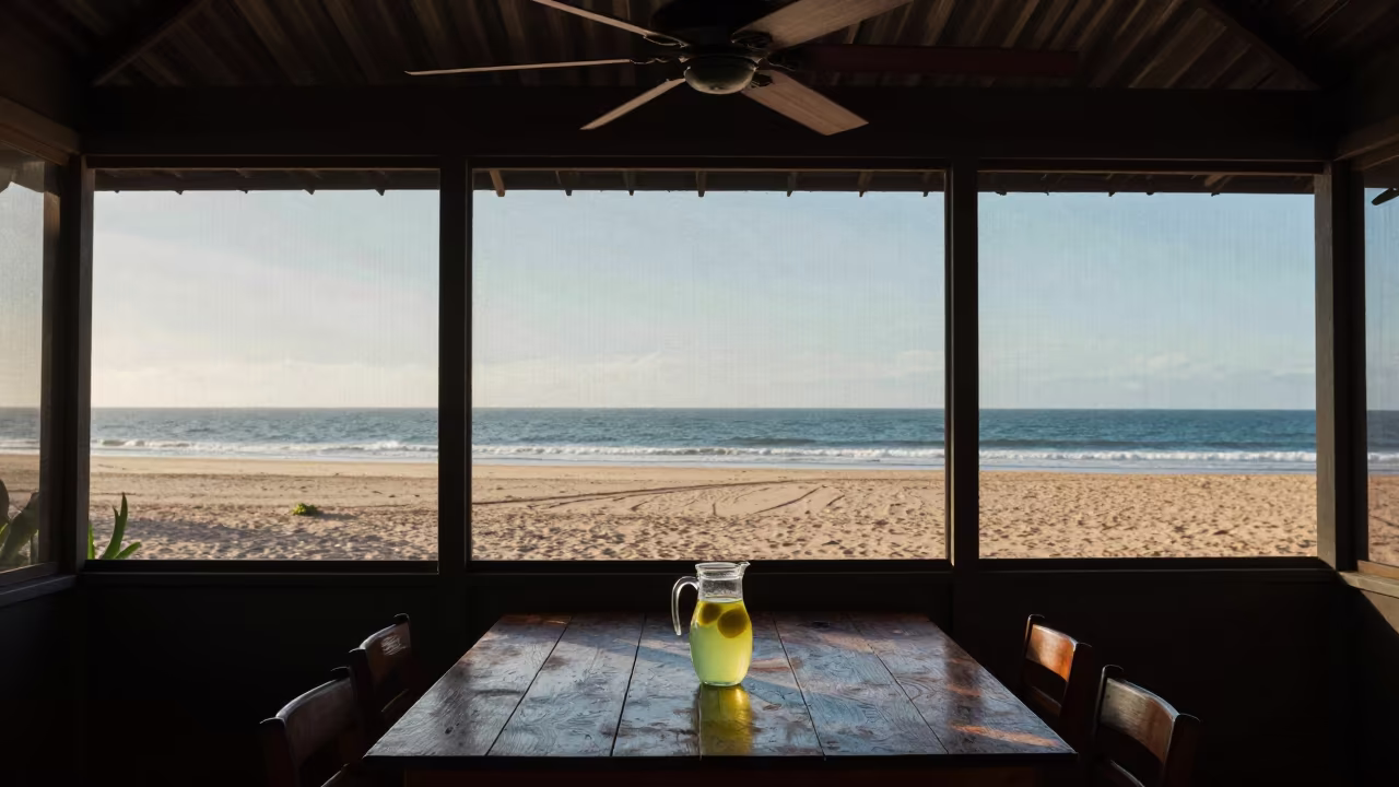 Screened Porch Lemonade Rim Light Sunrise Arusha in along a beach near Arusha