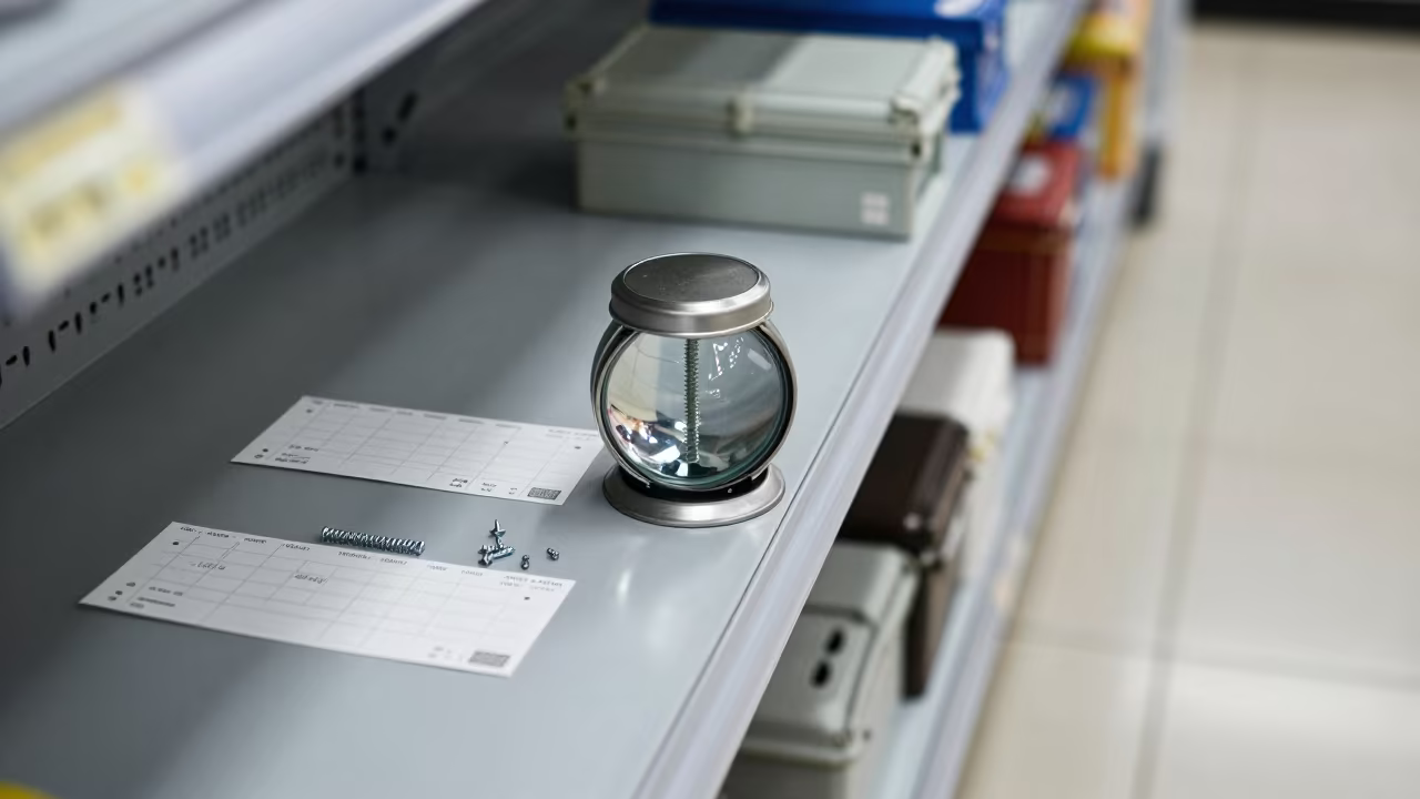 Screw Tin and Service Counter in Harare Retail Aisle in inside a bright retail aisle near Harare