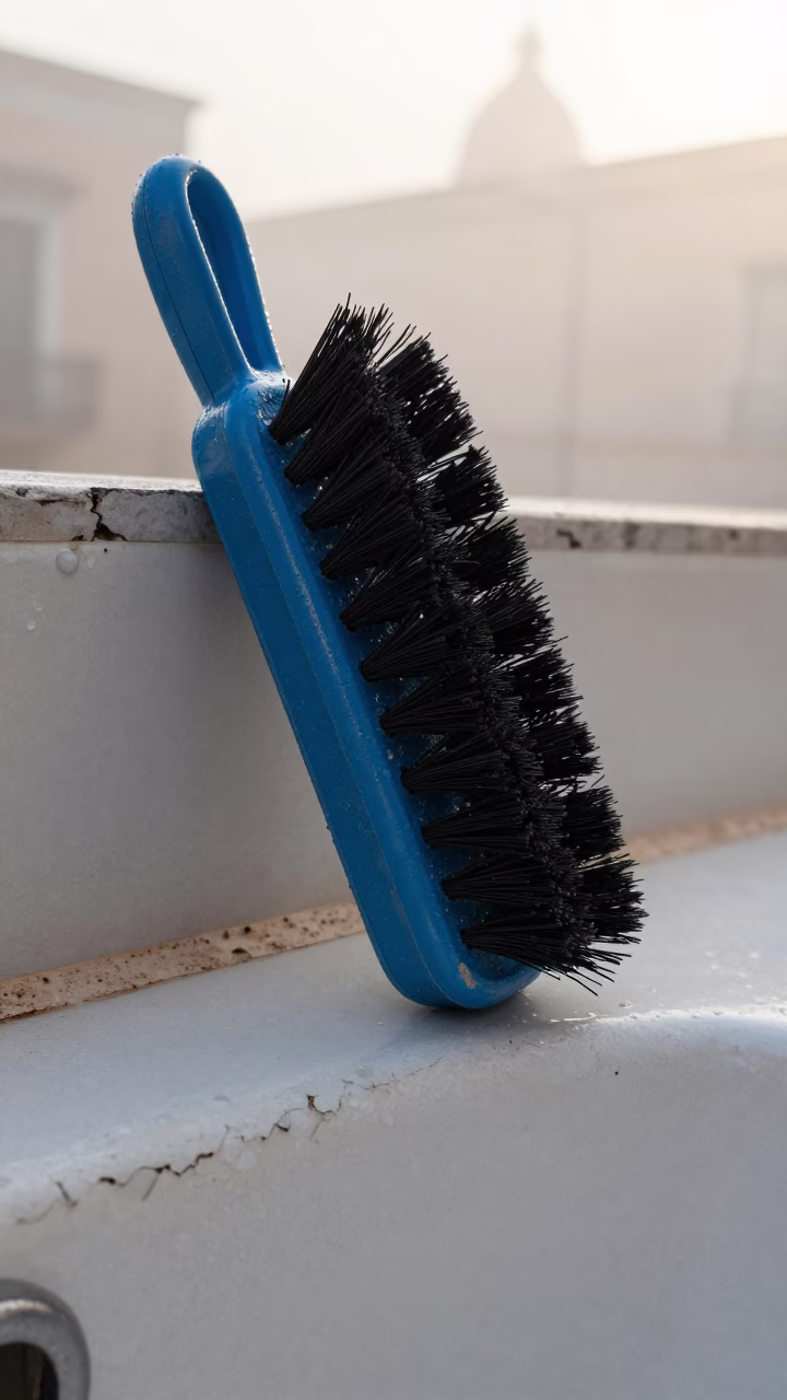 Scrub Brush in Palermo in in Palermo, Italy