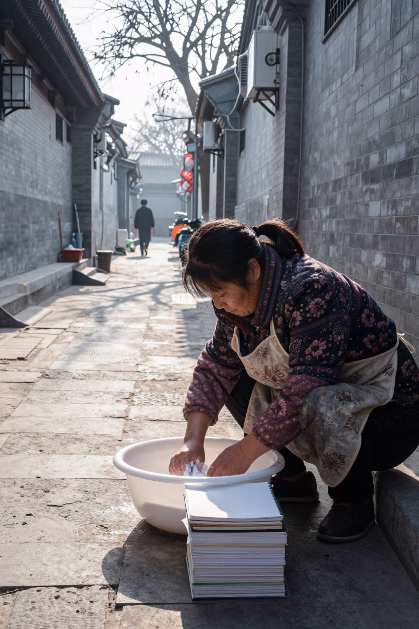 Scrubbing Basin in Beijing in in Beijing, China