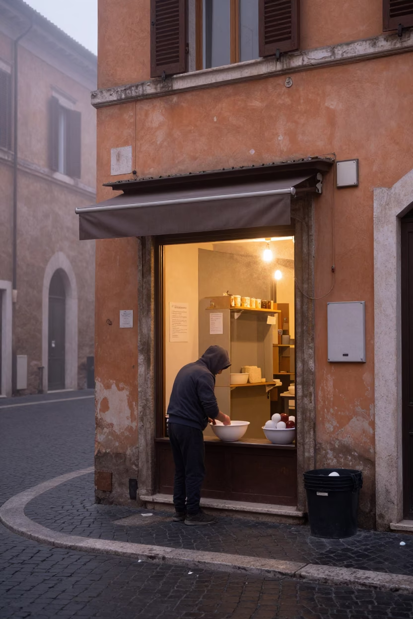 Scrubbing Bowl in Rome in in Rome, Italy