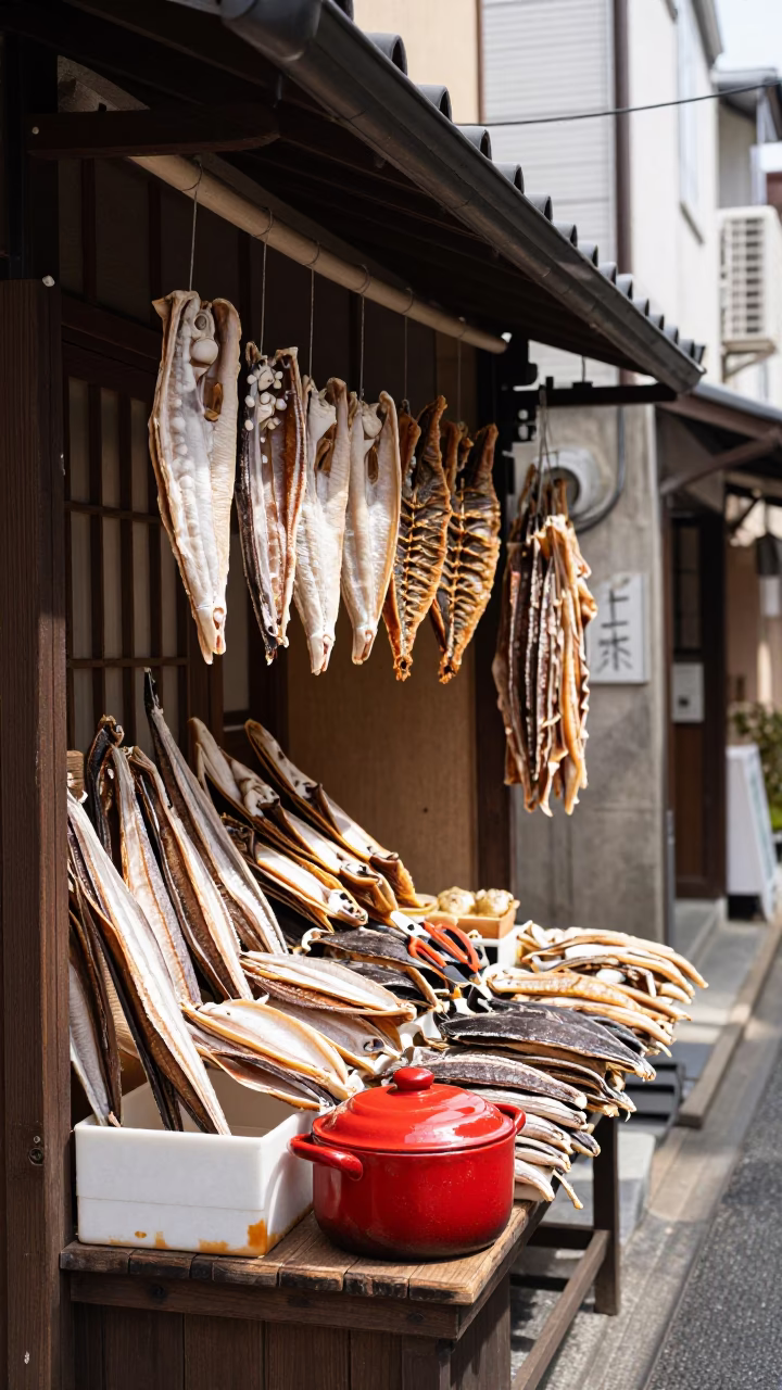 Seafood Display in Osaka in in Osaka, Japan