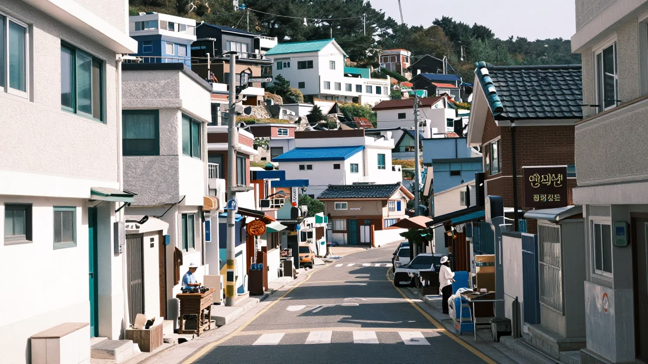 Seafood Vendor in Busan in in Busan, South Korea