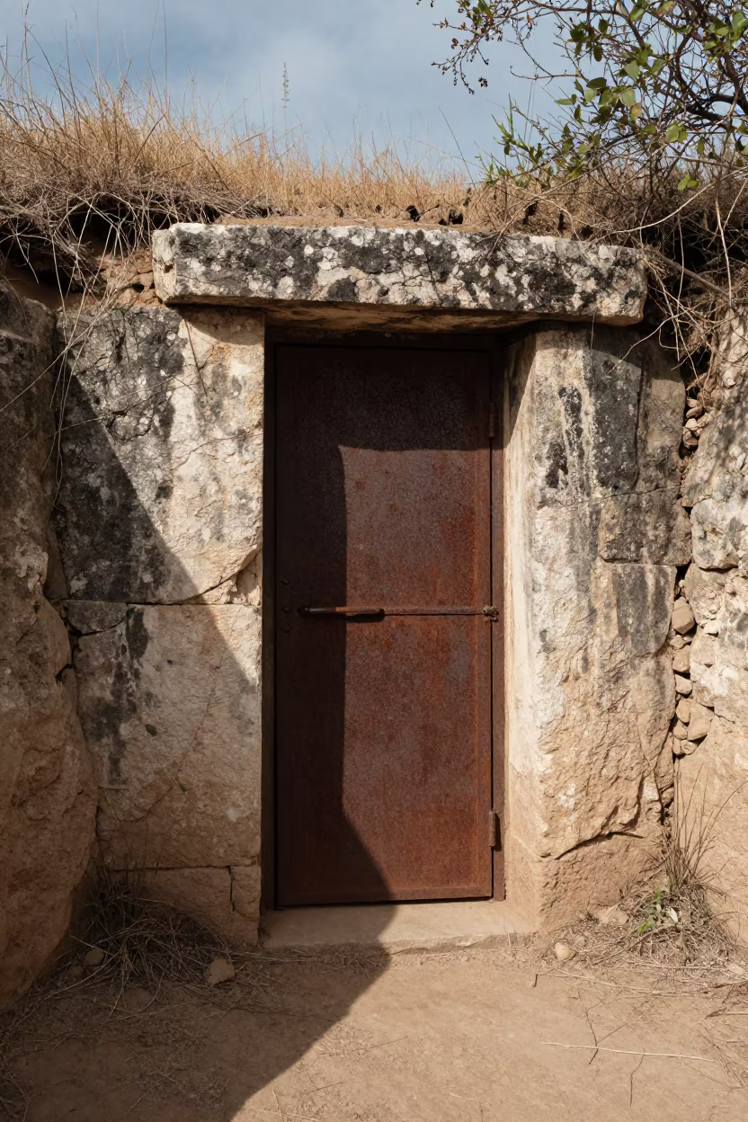 Sealed Cold War Shelter in Oaxaca Ruins in near Oaxaca