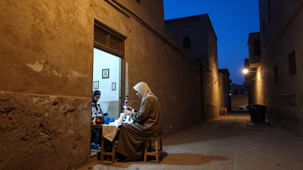 Seamstress Working in Cairo in in Cairo, Egypt