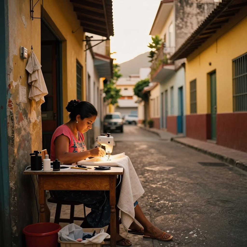 Seamstress Working in Rio De Janeiro in in Rio de Janeiro, Brazil