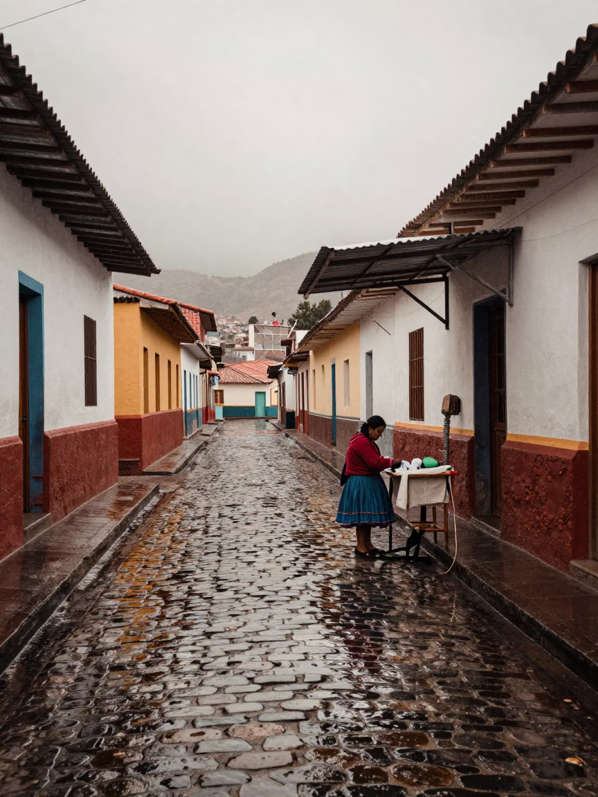 Seamstress Workspace in La Paz in in La Paz, Bolivia
