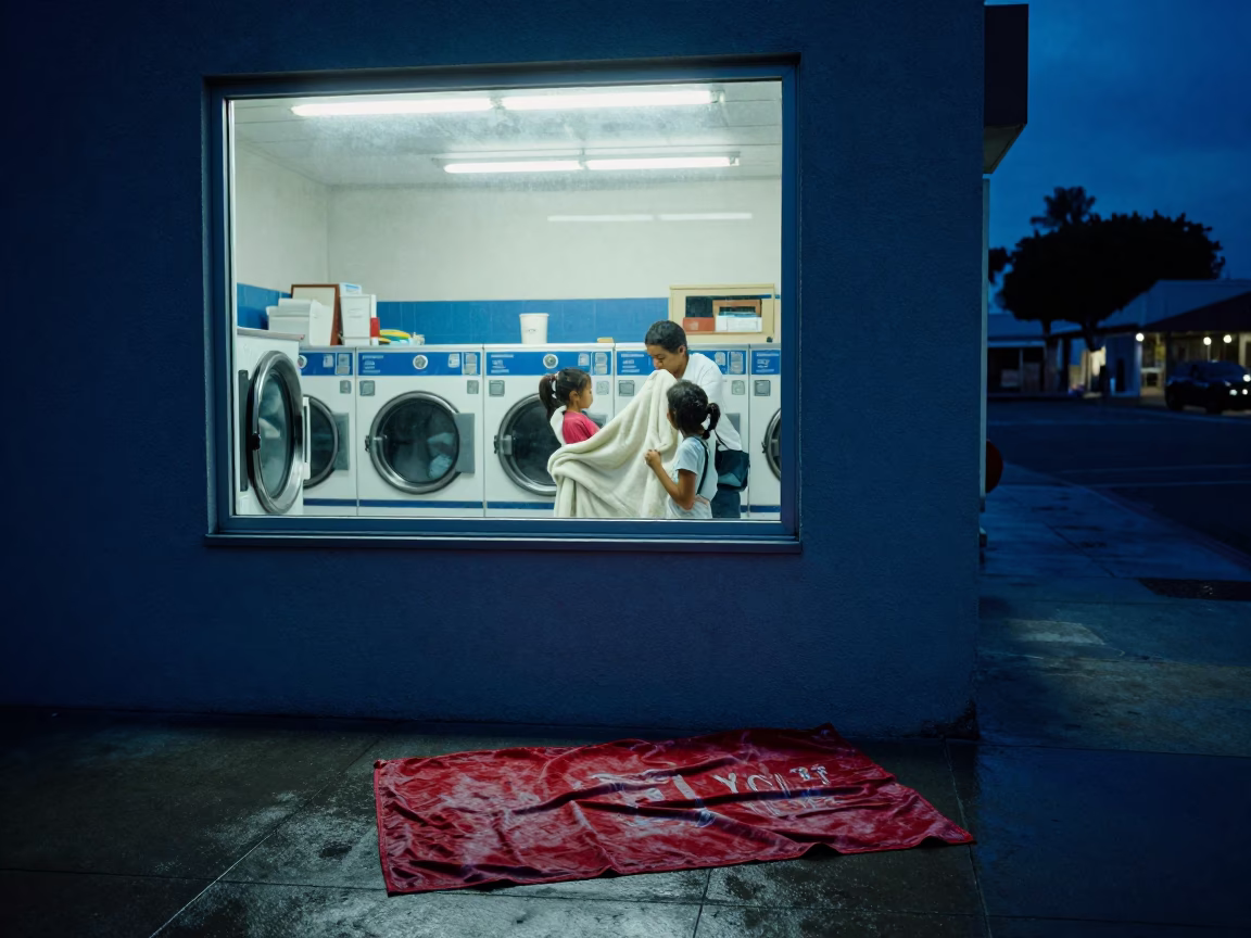 Securing Blanket in Los Angeles in in Los Angeles, California, United States