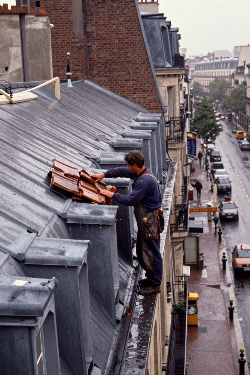 Securing Tiles in Paris in in Paris, France