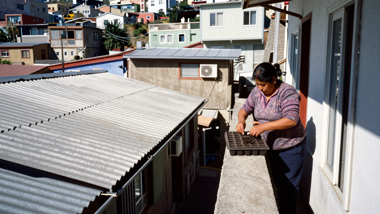 Seed Tray in Valparaiso in in Valparaiso, Chile
