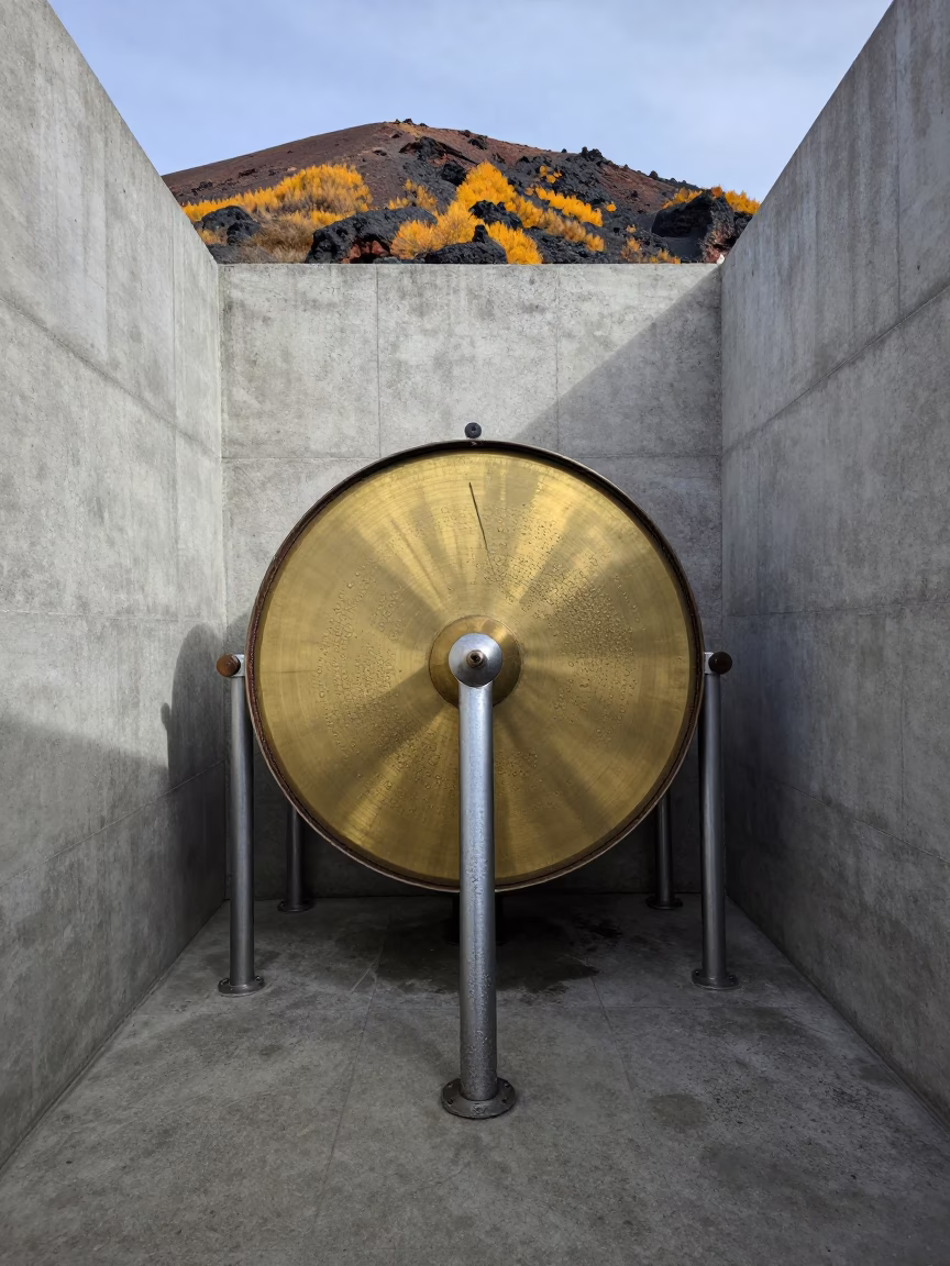 Seismograph Drum in Volcanic Ridge Lab in near Sera, Lhasa
