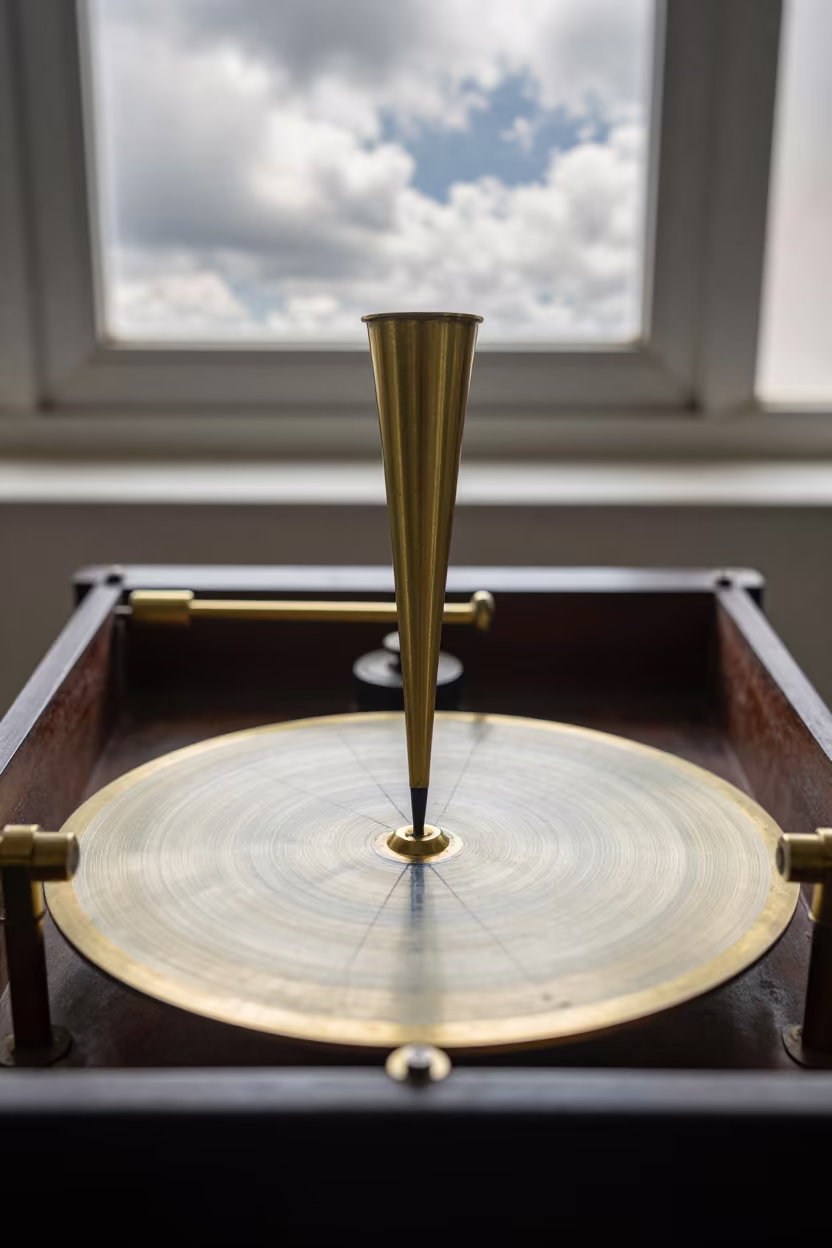 Seismograph Needle in Delhi Morning Light in in Delhi