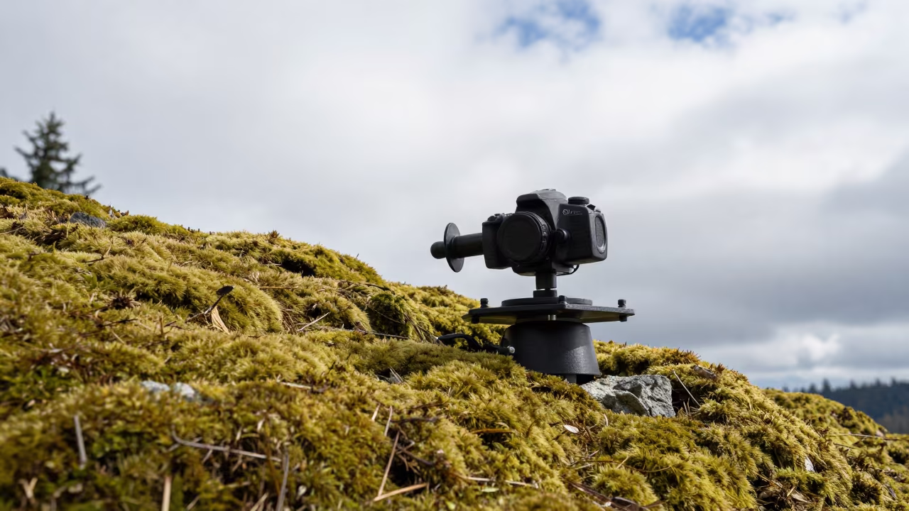 Seismograph on Vancouver Mossy Ridge in in Vancouver