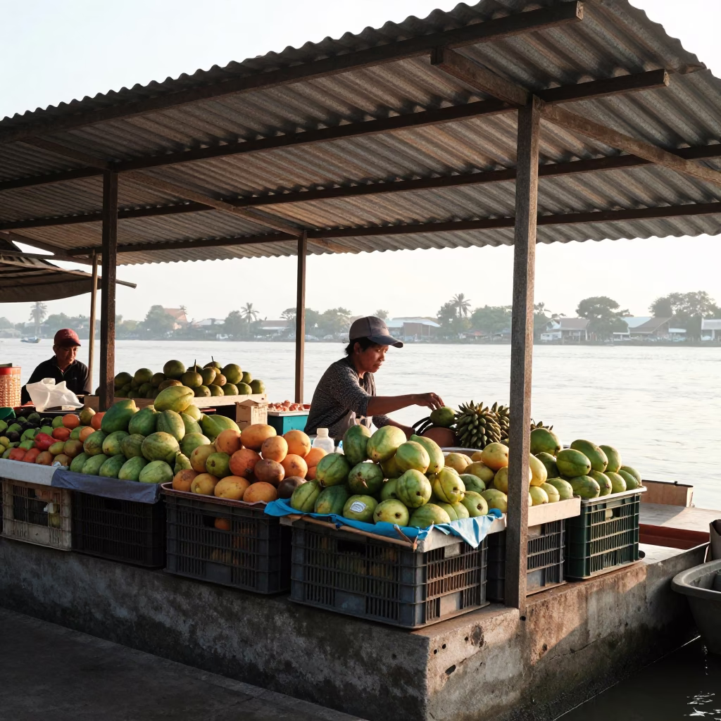 Selecting Fruit in Bangkok in in Bangkok, Thailand