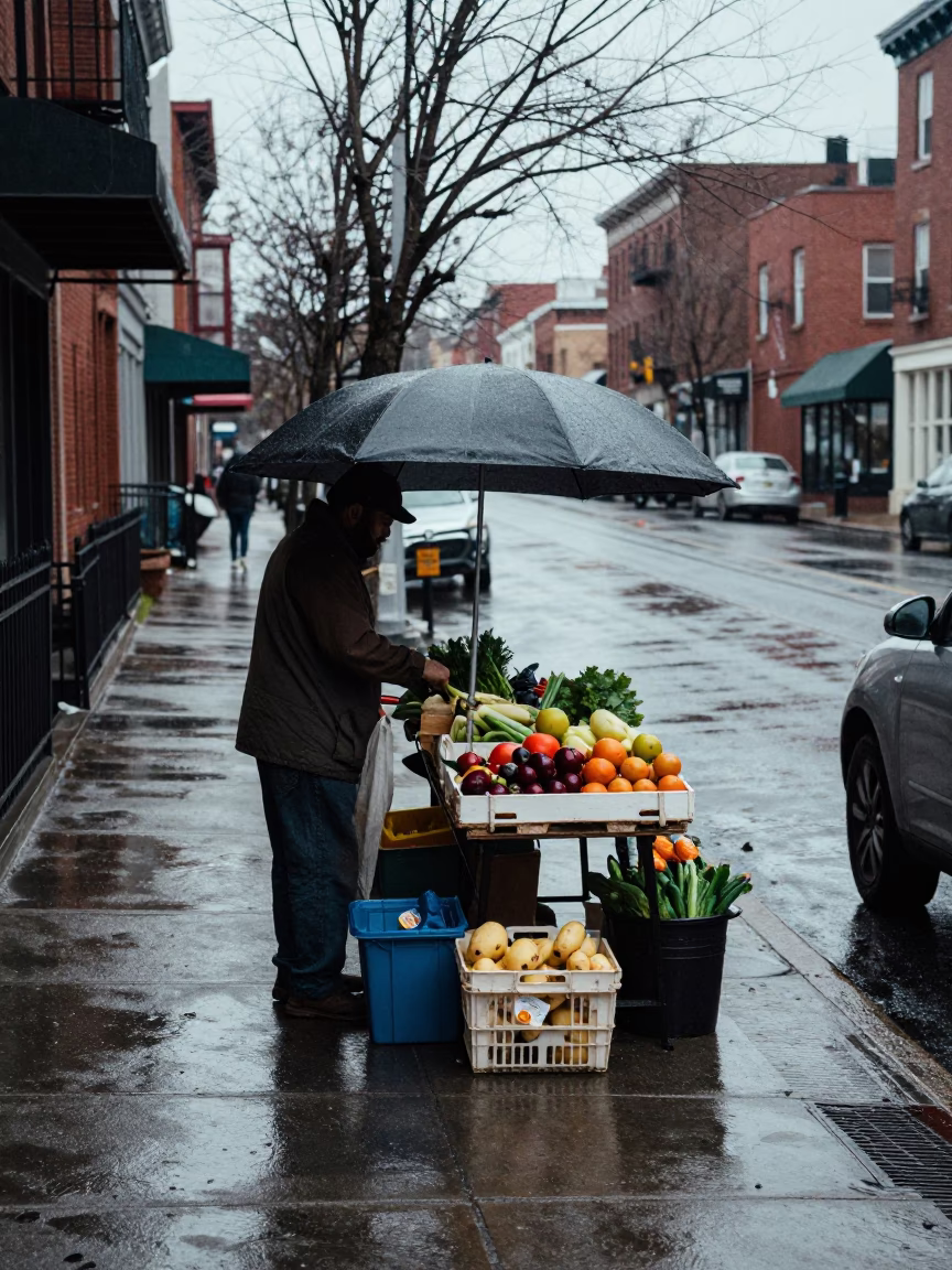 Selling Produce in Philadelphia in in Philadelphia, Pennsylvania, United States