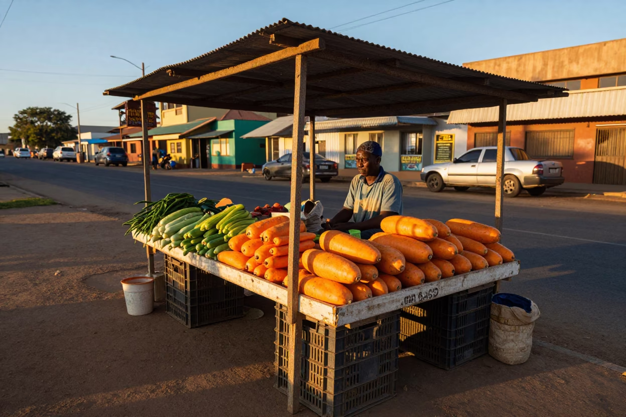 Selling Vegetables in Durban in in Durban, South Africa