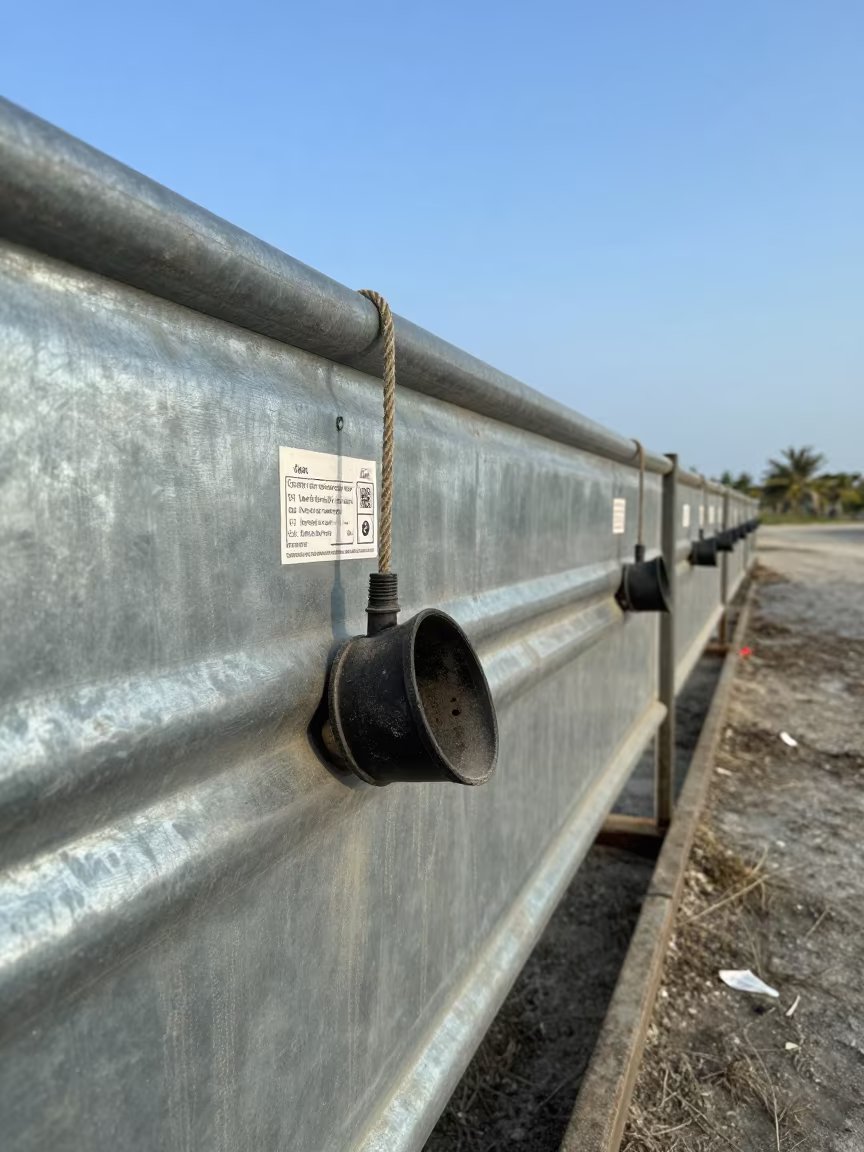 Semen Tank Plug in Maldives Ranch Corral in inside a ranch corral in Maldives